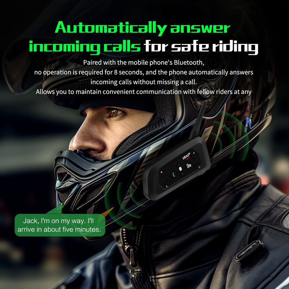 EJEAS V6 PRO + Motorcycle Helm - огляд і ціна Universal Motorcycle Helmet Intercom Headset