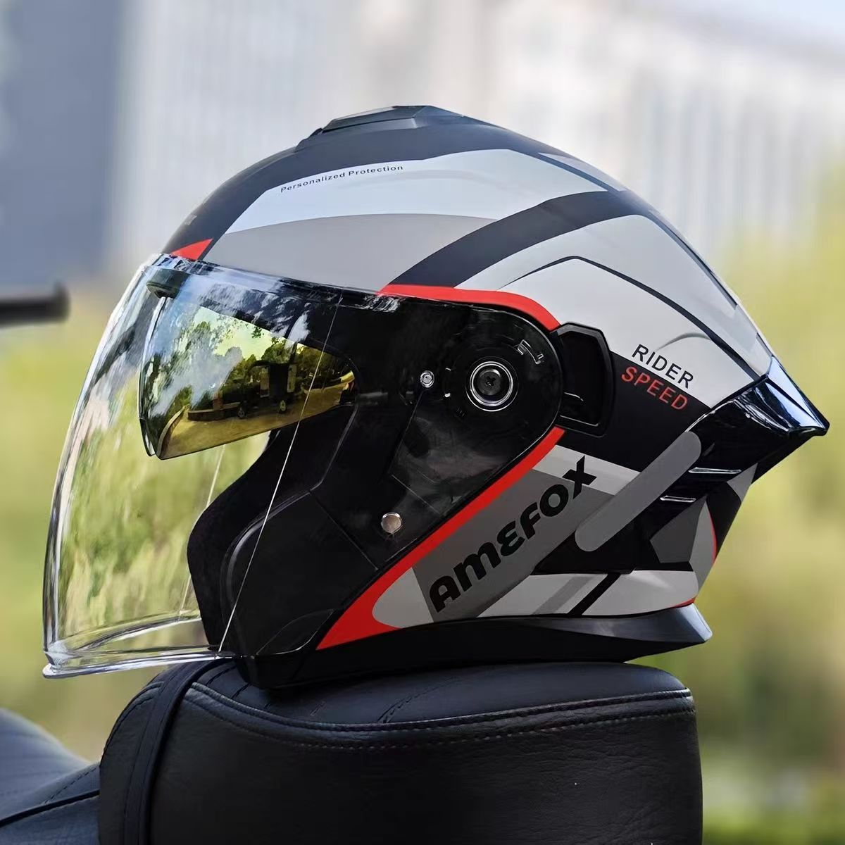 Double Visor Open Face Helmet  - огляд і ціна Motorcycle Helmet Inner Sun Visor Lens